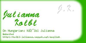 julianna kolbl business card